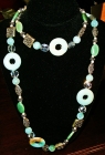 "Double Delight" Jade & Chrysocolla Necklace